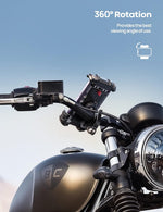 Lamicall Bike Phone Holder, Motorcycle Mount - Motorcycle Phone Holder, Handlebar Cell Phone Clamp, E-Bike Scooter Phone Clip for iPhone 17 Air Pro Max, 16 15 Plus, S20, 4.7 to 6.8" Smartphones