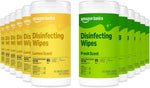 Amazon Basics Disinfecting Wipes, Lemon & Fresh Scent, Sanitizes, Cleans, Disinfects & Deodorizes, 255 Count (3 Packs of 85), Packaging May Vary