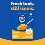 kraft macaroni and cheese, 4 boxes, original flavor, no artificial flavors, 7.25 oz
