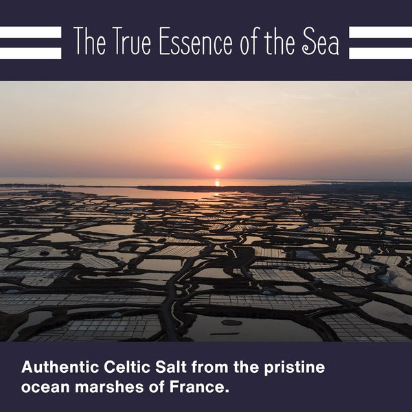 le marinier celtic salt fine ground, 1.1lb mineral rich organic french sea salt, 100% natural and unrefined
