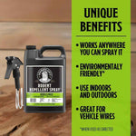 Grandpa Gus's Rodent Repellent Spray with Sprayer, Natural Peppermint & Cinnamon Oils Repel Mice and Stop Rats, 1 Gallon (Pack of 1)