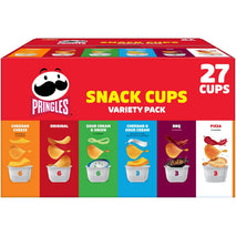 Pringles Potato Crisps Chips Variety Pack 19.5oz Box 27 Cups