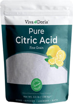 Viva Doria 100% Pure Citric Acid, Food Grade, Fine Grain, 2 lb (907 g) for Culinary and Beverage Applications