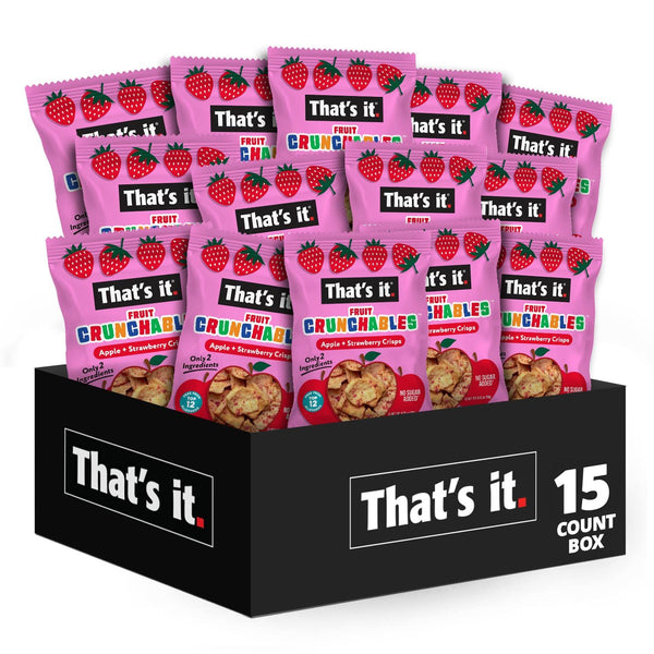 That's it Fruit Crunchables Variety Pack 100% Fruit Crisps Plant-Based Non-GMO Gluten-Free