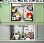 2-Tier Under Sink Organizer for Kitchen and Bathroom Storage