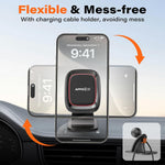 [2 Pack] Magnetic Phone Holder for Car, APPS2Car Dashboard Magnetic Car Phone Holder Mount with Strong VHB Adhesive Mounting, Requires Metal Plate for Use, Compatible with Most Phones(Not for Magsafe)