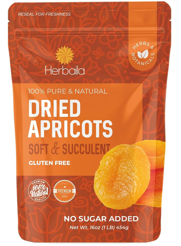 Dried Apricots No Sugar Added, 1 Pound, Turkish Apricots Dried Fruit