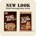 Sugar In The Raw Turbinado Cane Sugar Packets, 200 Ct Box, Pure, Non-GMO, Kosher, Vegan