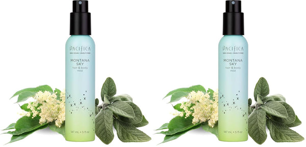 pacificas island vanilla 6oz hair and body mist, paraben-free, no alcohol, vegan and cruelty-free for women