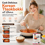 Korean rice cake tteokbokki stick, 2 pack, 21.16 oz per pack, vegan, non-GMO, gluten free