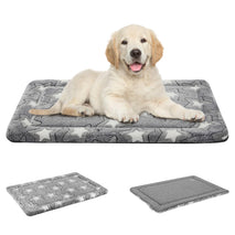 empsign dog crate pad reversible kennel mat, machine washable, cozy star pattern sleeping pad for small medium large dogs