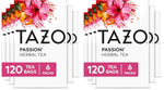 TAZO Passion Herbal Tea Bags 120-Count Caffeine-Free Tropical Blend