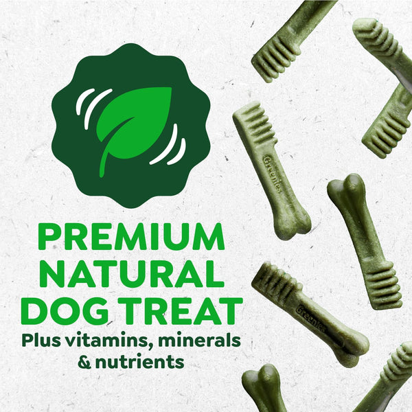 greenies veterinarian-recommended adult natural dental dog treats, original flavor, 36 oz. pack, 36 count, regular size