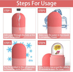 XHJRI Ice Cube Roller Massager for Face, Eyes, and Neck - De-Puffing, Skin Tightening, and Beauty