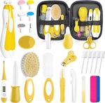 POPYJAN 24PCS Baby Grooming & Health Kit, Newborn Nursery Health Care Set, Baby Care Product, Grey White