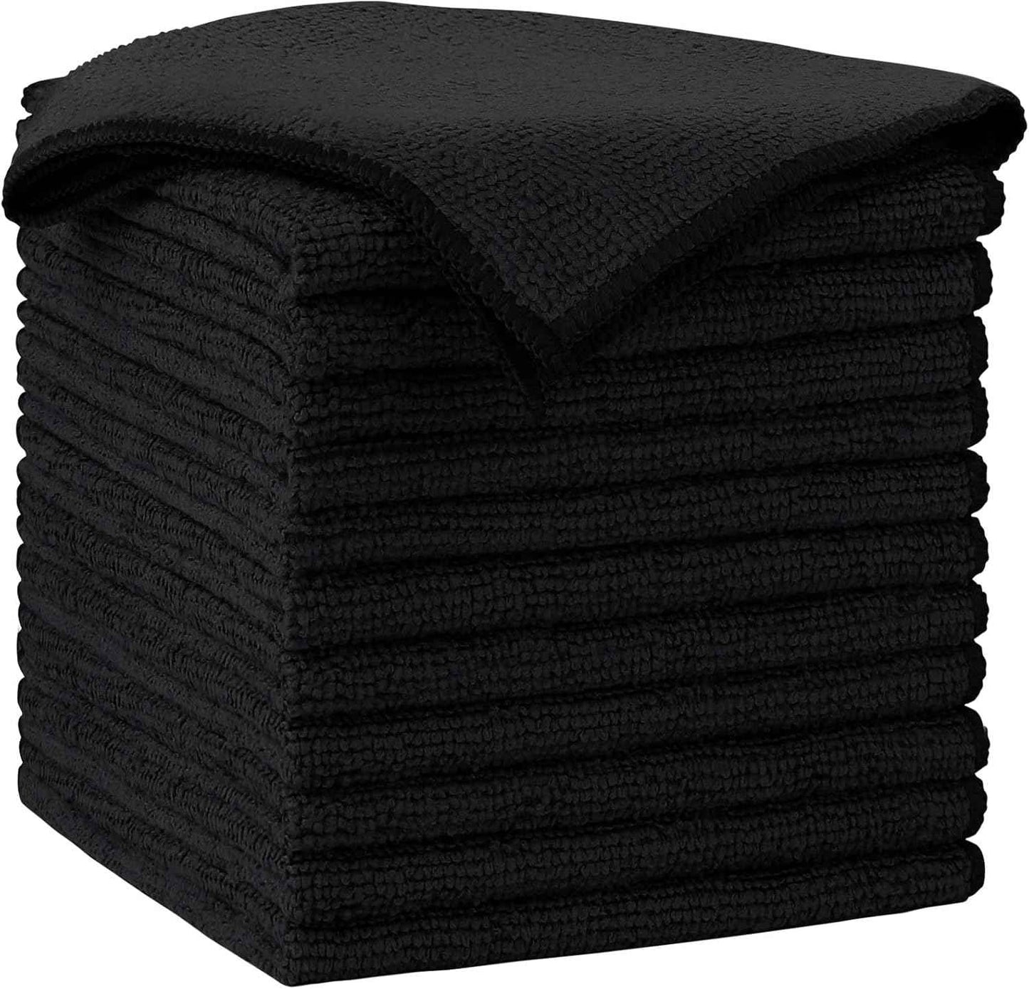 AIDEA Microfiber Cleaning Cloth-50PK, Soft Microfiber Towels for Cars, Absorbent Cleaning Rags, Lint-Free Streak-Free Wash Cloths for House, Kitchen, Window(12in.x12in)