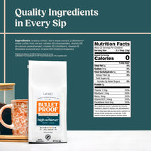 High Achiever Mushroom Coffee Grounds with Lion's Mane, B Vitamins & Adaptogens