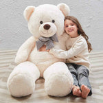 MaoGoLan Giant Teddy Bear 4 Feet,Adorable and Cuddly Big Bear Stuffed Animal 47", Classic Teddy Bear Plush Gift Decoration for Baby Shower,Party,Birthday,Valentines Day,Tan