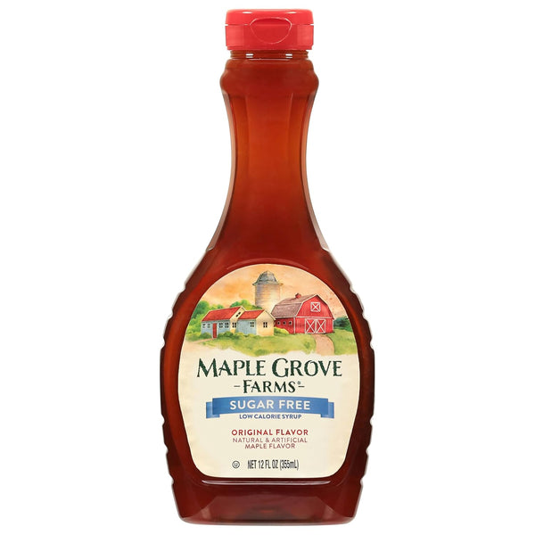 Maple Grove Farms Sugar-Free Syrup, Pure Maple Flavor, 24 Fluid Ounces, Non-GMO