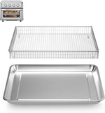 Air Fryer Tray Replacement for Cuisinart TOA-60 TOA-65 TOA-70 Toaster oven tray, 12.4"x11"Air Fryer Basket and air fryer tray pan, Dishwasher Safe