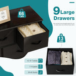 OLIXIS 9 Drawer Storage Organizer Unit for Closet and Living Room