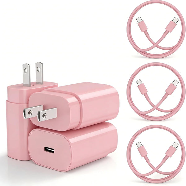 Type C Charger 2Pack 25W PD USBC Wall Charger for Samsung Galaxy Phones and Tablets