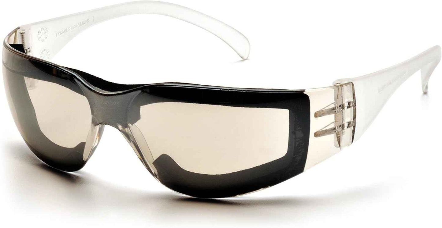 Pyramex Intruder Safety Eyewear Clear Frame Full Foam Padding Clear Anti-Fog Lens | Full Foam Padding, Clear Frame