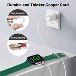 2026 upgraded magnetic charging cable for apple watch charger, usb c port, wireless charging cable for iwatch series ultra, 10, 9, 8, 7, 6, se, se2, 5, 4, 3, 2 - 3.3ft - white