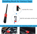 Car Interior Duster Detail Brush Cleaning Gel Kit with Soft Dash Vent Dusting Slime Putty Detailing Brushes for Auto, Truck, SUV, RV