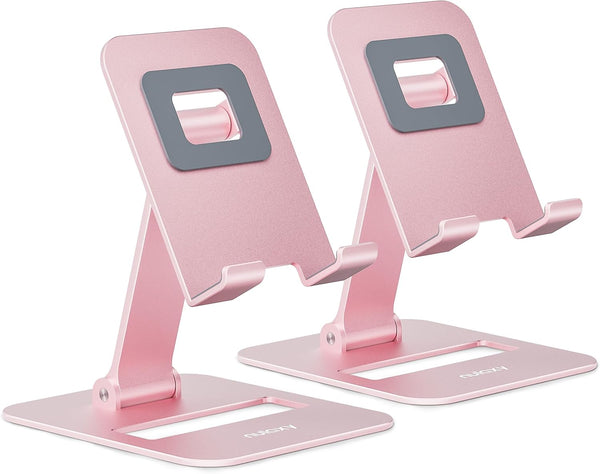 Dual Folding Phone Stand for Desk and Travel, Compatible with iPhone and Nintendo Switch