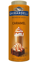 Ghirardelli 16 oz Caramel Sauce Squeeze Bottle for Lattes, Milkshakes, and Desserts, Pack of 1