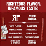 Righteous Felon Mini Meat Sticks, 100% Grass-Fed Beef, 24 Count