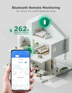 GoveeLife 2.0 WiFi Hygrometer Thermometer 6 Pack, Smart Humidity Temperature Sensor with App Notifications, Temperature Humidity for Bedroom, Wine Cellar, Basements（Only Support 2.4G Wi-Fi）