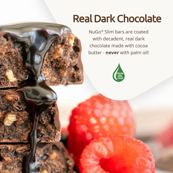 NuGo Slim Dark Chocolate Crunchy Peanut Butter Protein Bars, 24 Count