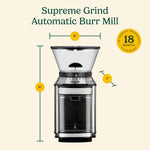 Cuisinart Electric One-Touch Automatic Burr Coffee Grinder with 18-Position Grind Selector