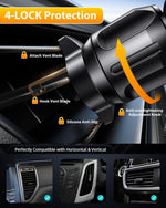 Universal Car Phone Holder with 360° Suction Cup and Adjustable Angle
