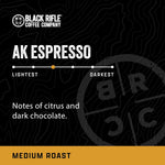 Black Rifle Coffee Company AK Espresso, 50 Count, Medium Roast K Cups