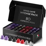Rossi Caffe Espresso Coffee Pods Variety Pack for Nespresso Original Machines