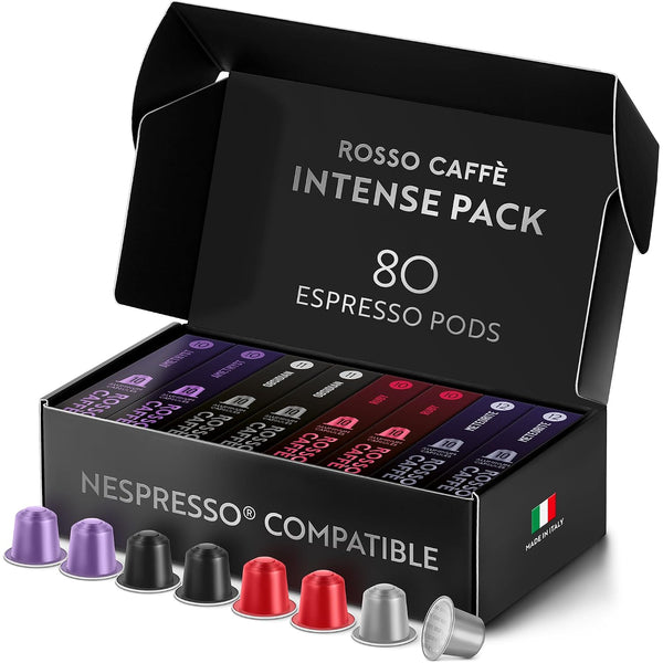 Rossi Caffe Espresso Coffee Pods Variety Pack for Nespresso Original Machines