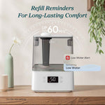 LEVOIT Humidifiers for Bedroom Large Room Home, (6L) Cool Mist Top Fill Essential Oil Diffuser for Baby & Plants, Smart App & Voice Control, Rapid Humidification & Auto Mode - Quiet Sleep Mode, Gray