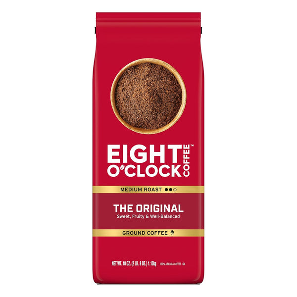Eight O'Clock Coffee The Original Medium Roast Ground Coffee 30 Oz 100 Arabica Beans Pack of 1 Kosher