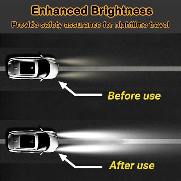 Car Headlight Restoration Polishing Kits with 6.3Fl.Oz Ceramic Coating Spray