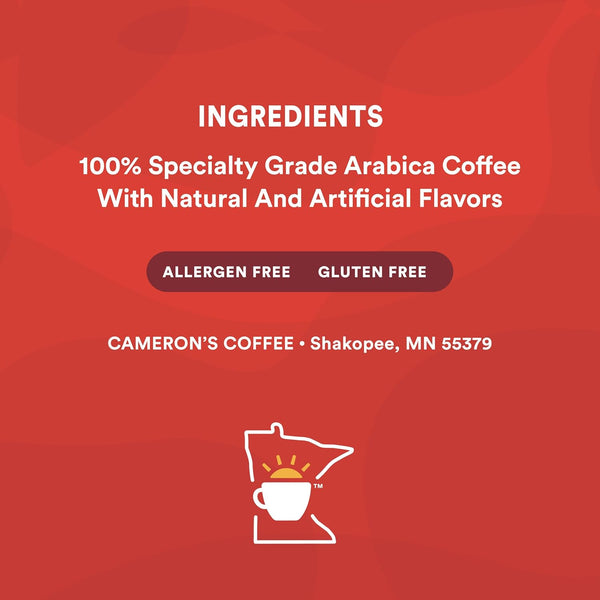 Cameron's Coffee Single Serve Pods, Vanilla Hazelnut, 12 Count, 6 Pack