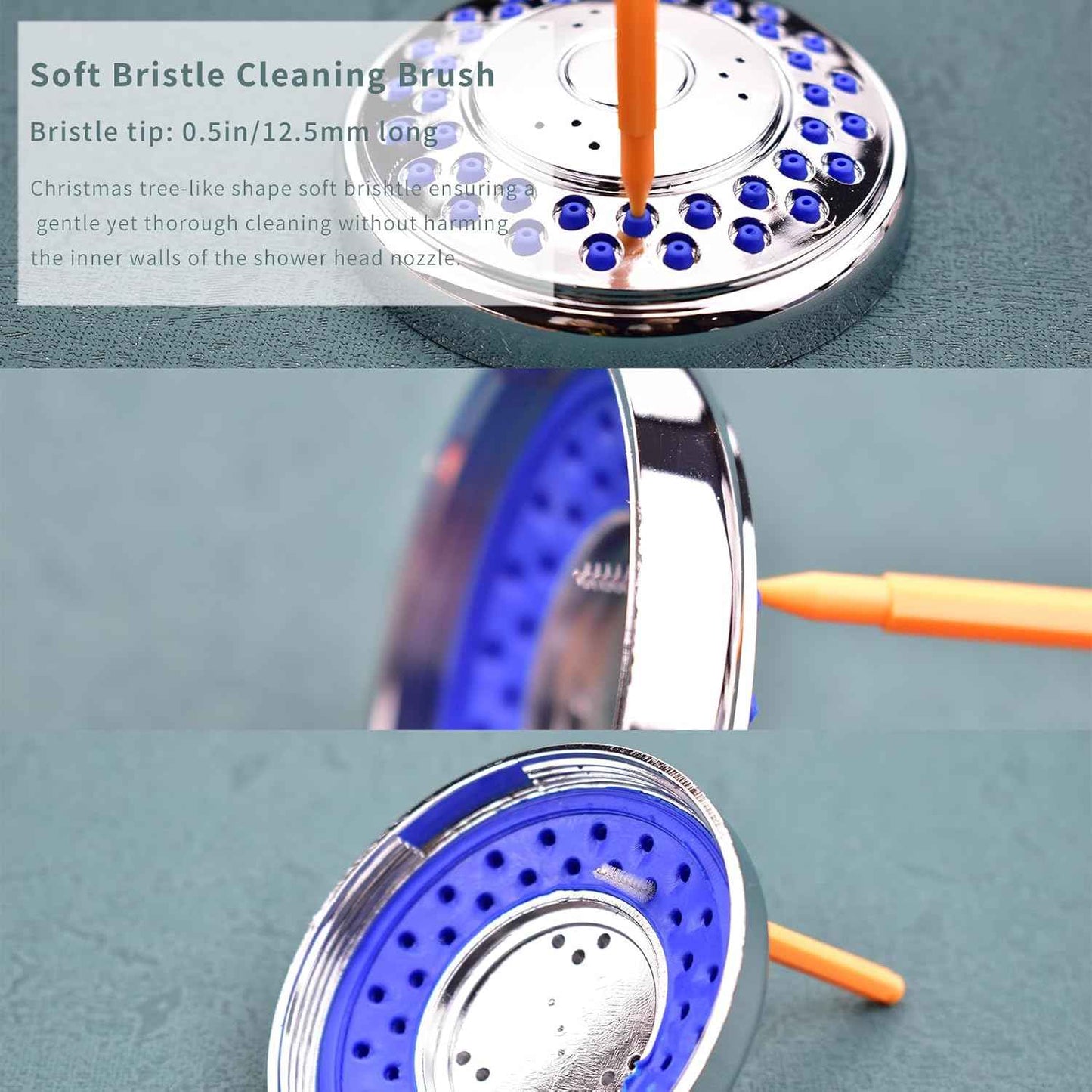 Shower Head Cleaning Brush Tool, Small Crevice Cleaning Brush Anti Clogging for Bathroom Pipe & Car Washers