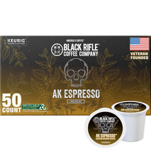Black Rifle Coffee Company AK Espresso, 50 Count, Medium Roast K Cups