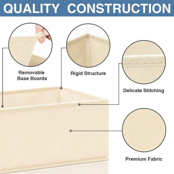 Drawer Organizer Clothes 12 Pack for Nursery Bedroom Closet Organization