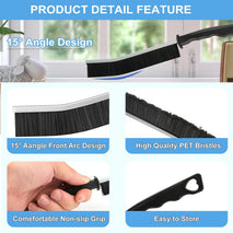 11Pcs Crevice Cleaning Brush Set, Hard Bristle Cleaning Supplies for Kitchen, Bathroom, Corner, Grout, Sink