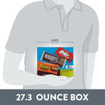 Hershey's assorted milk chocolate candy variety box 27.3 oz 18-count