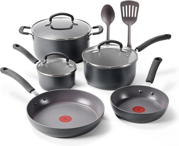 T-fal Ultimate Hard Anodized Nonstick Fry Pan Set 2 Piece, Oven Broiler Safe