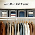 Stackable Closet Storage Bin with Metal Frame, 6-Pack, 40L Capacity